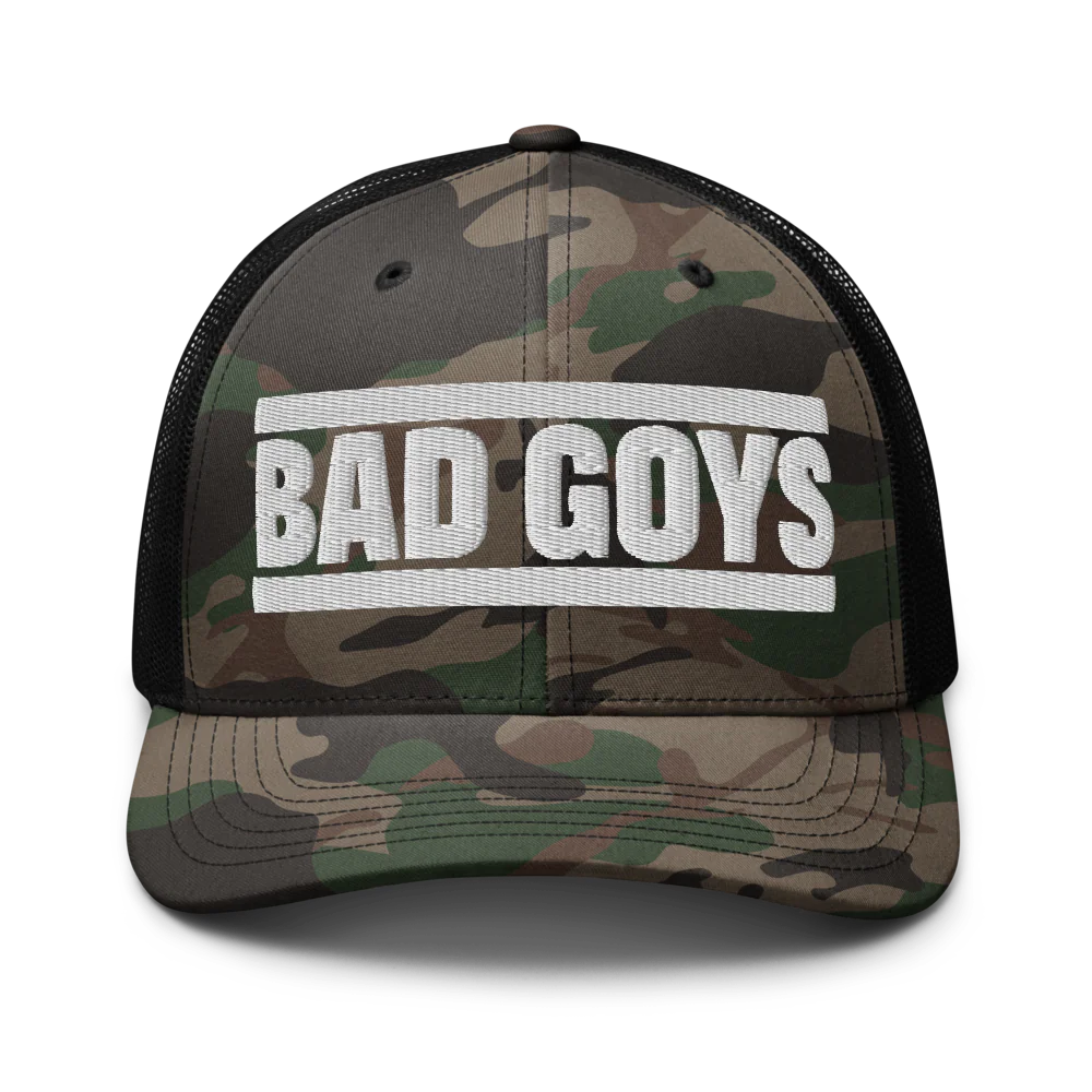 BG4 LIFE Camouflage Trucker Hat BAD GOYS CLUB