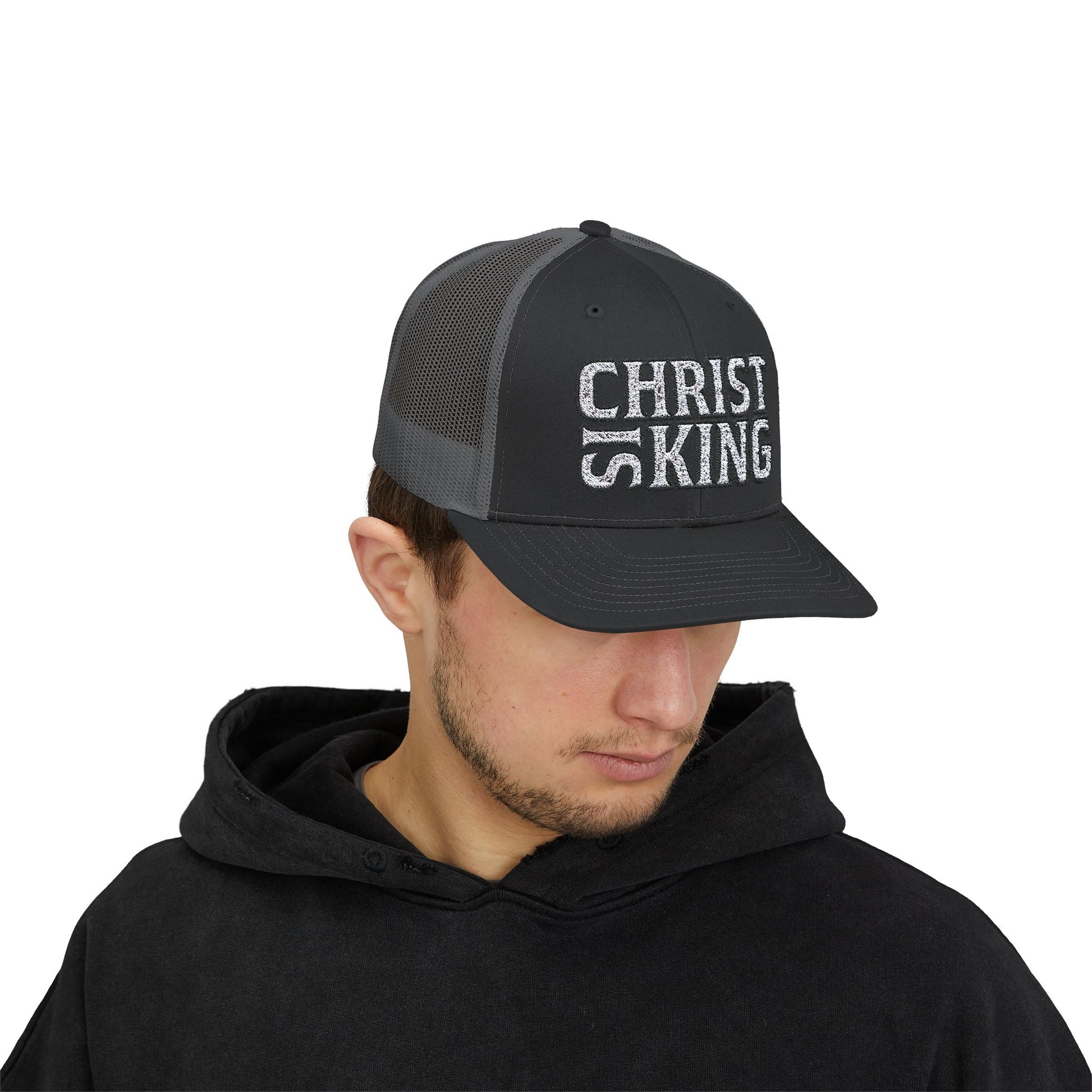 CHRIST IS KING Trucker Printify