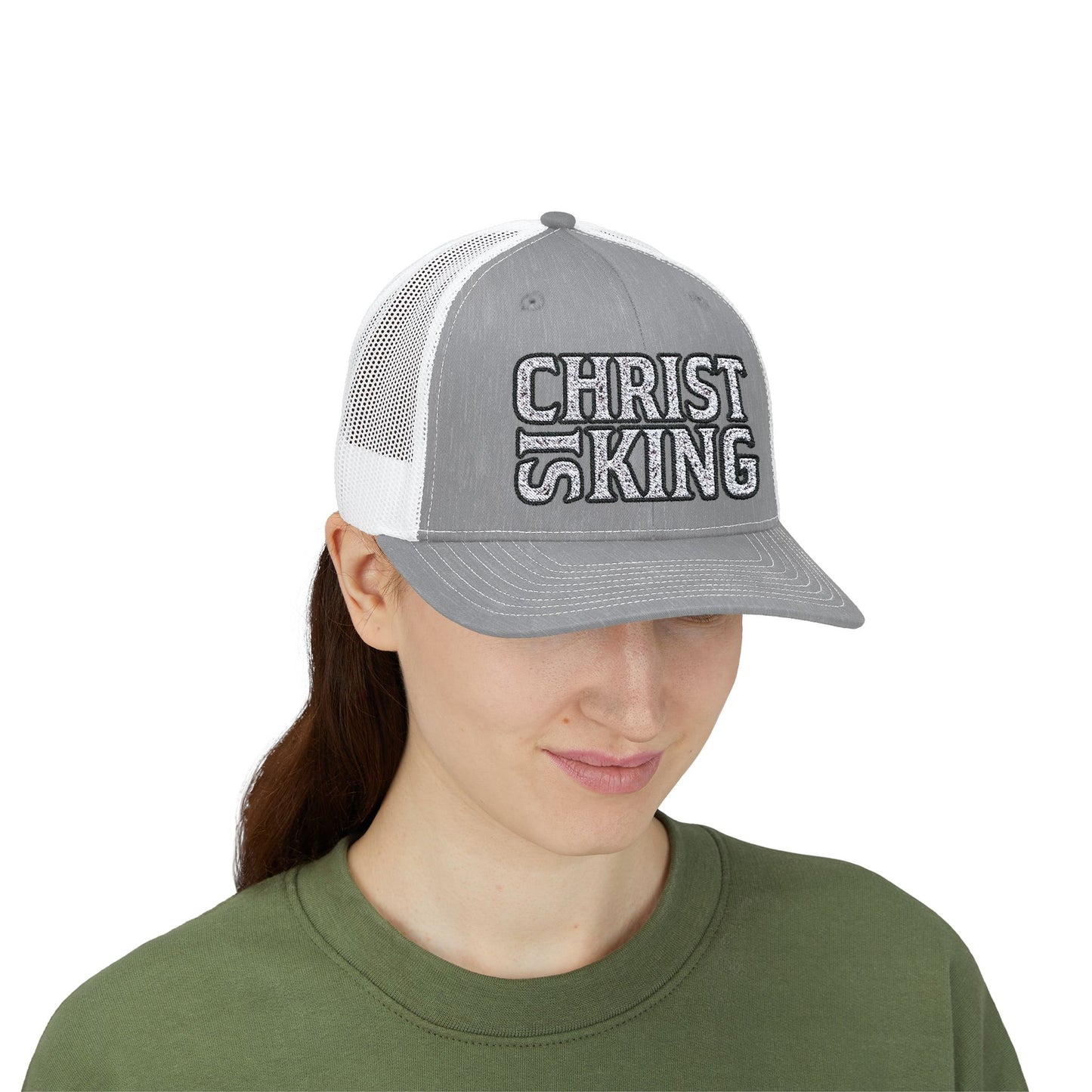 CHRIST IS KING Trucker Printify