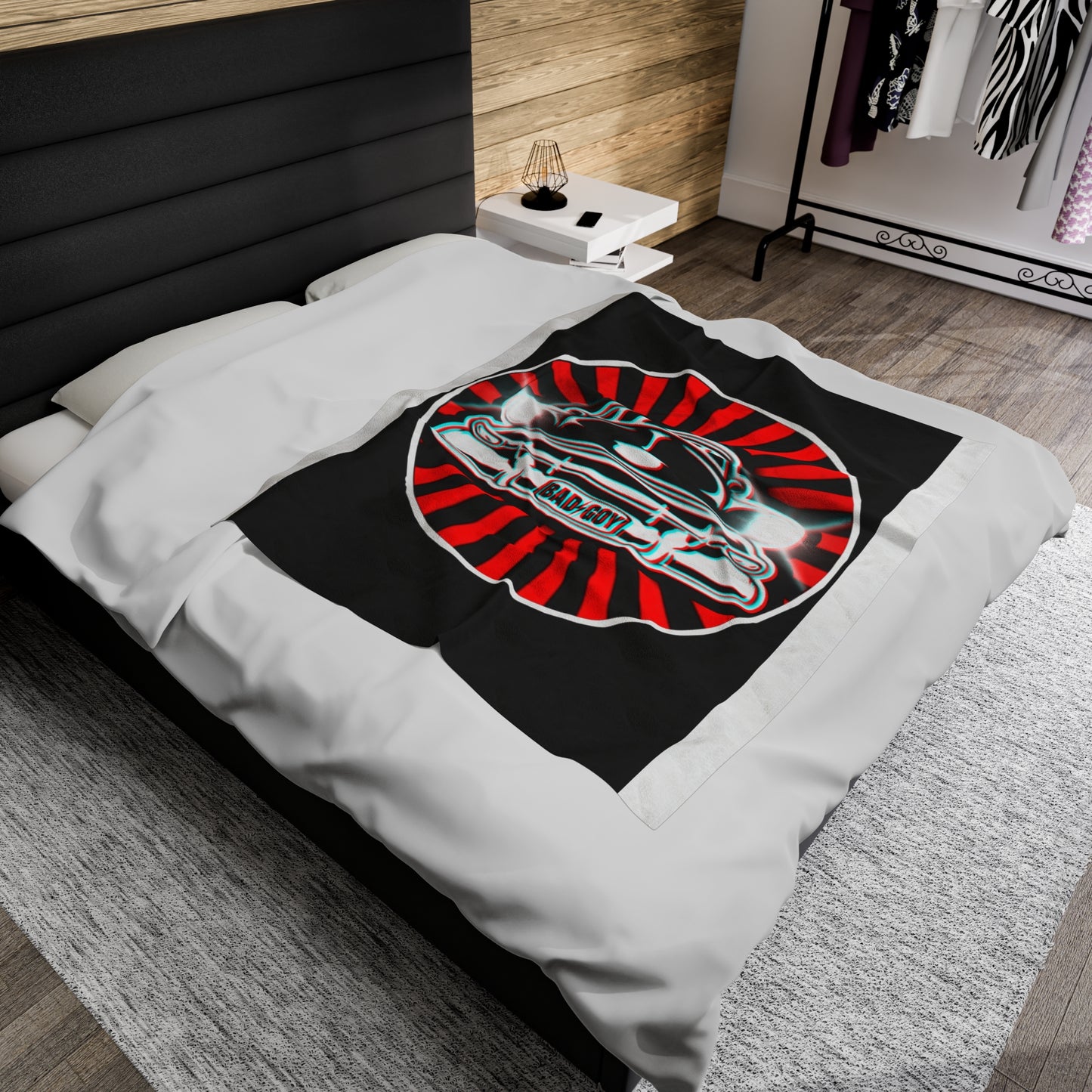 LOWRIDER Plush Blanket Printify