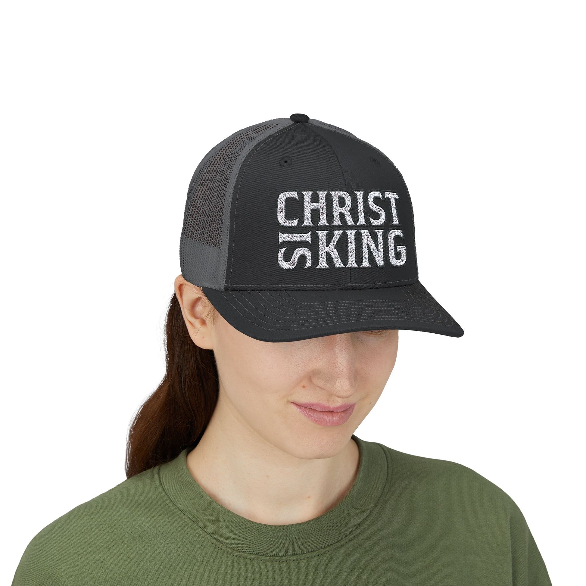 CHRIST IS KING Trucker Printify