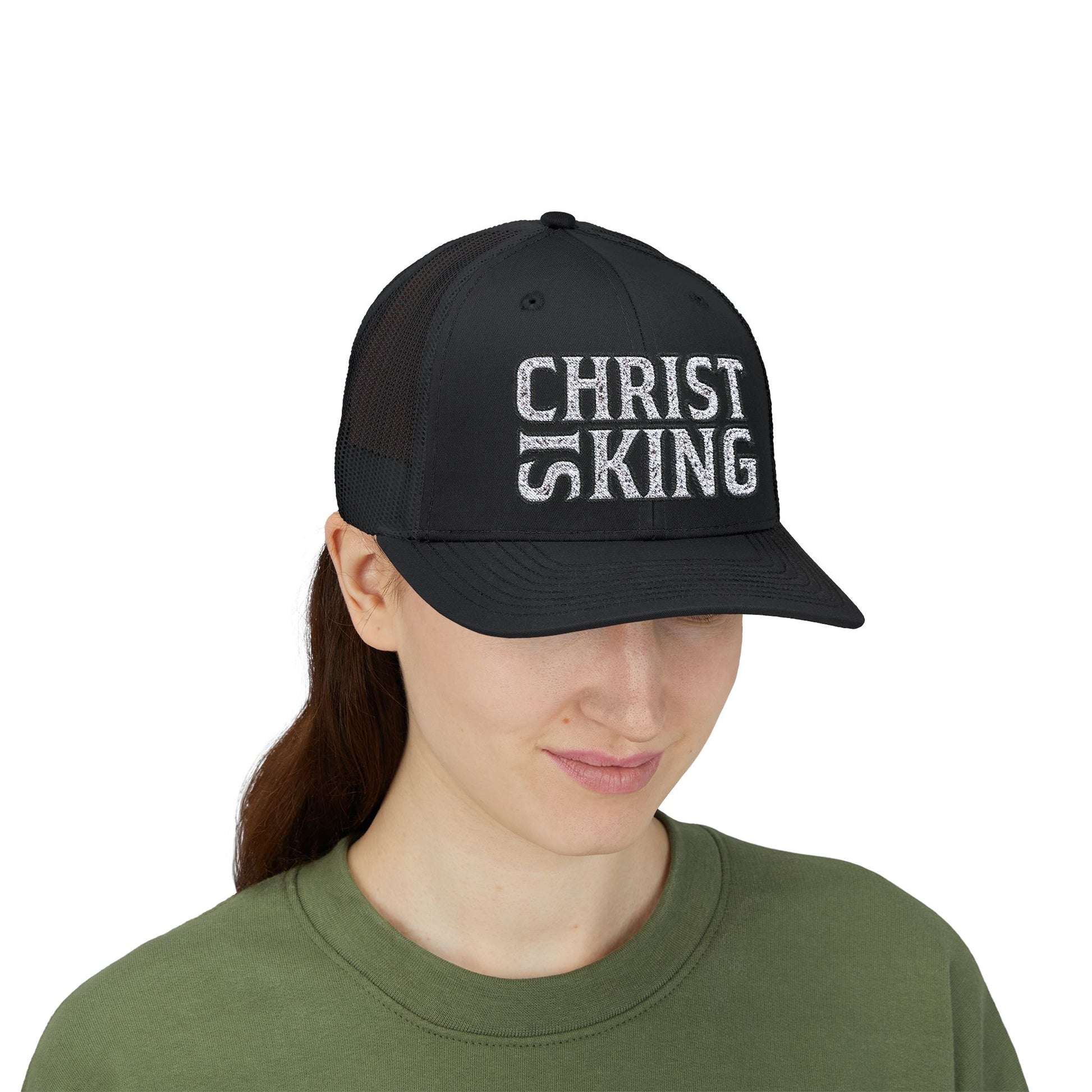 CHRIST IS KING Trucker Printify