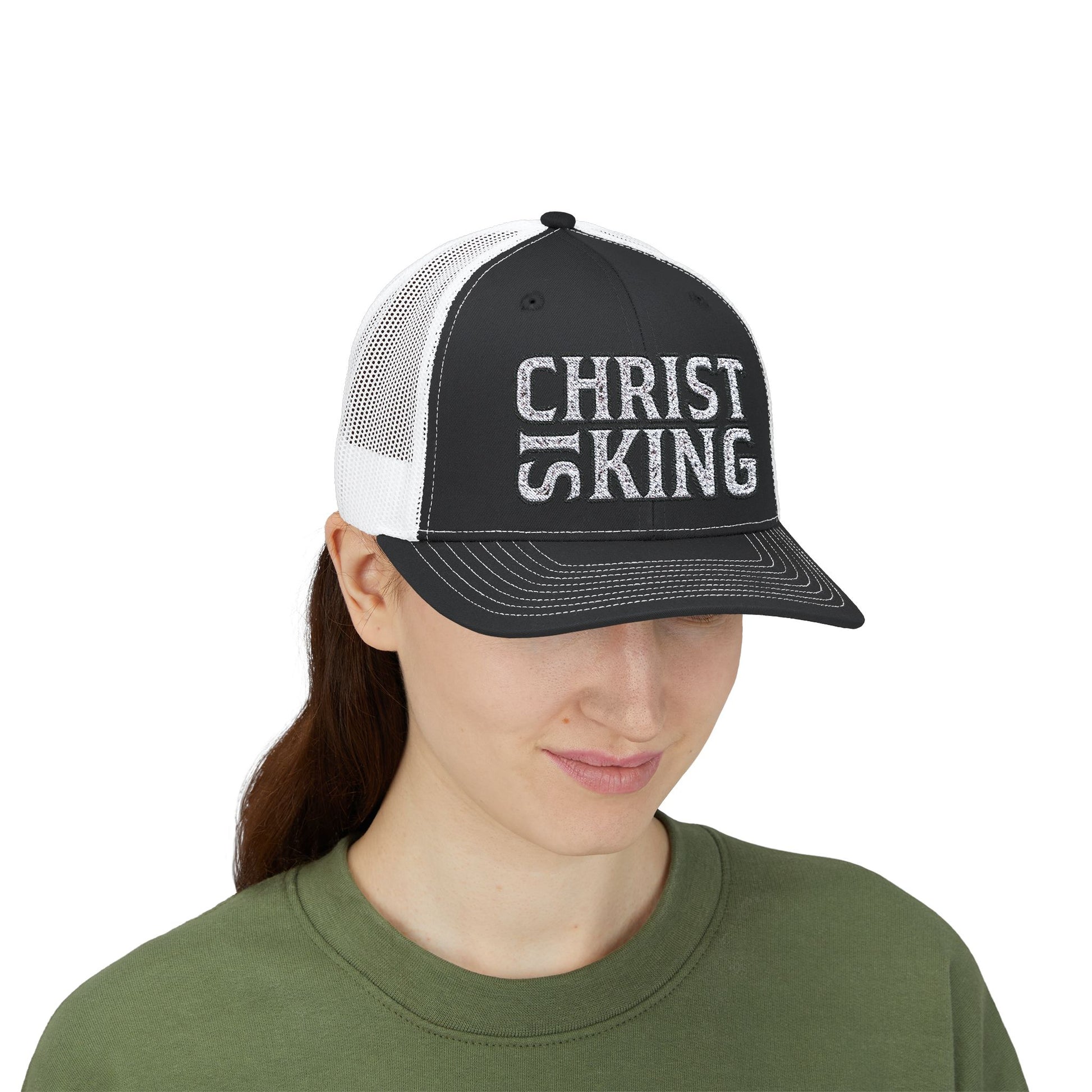 CHRIST IS KING Trucker Printify