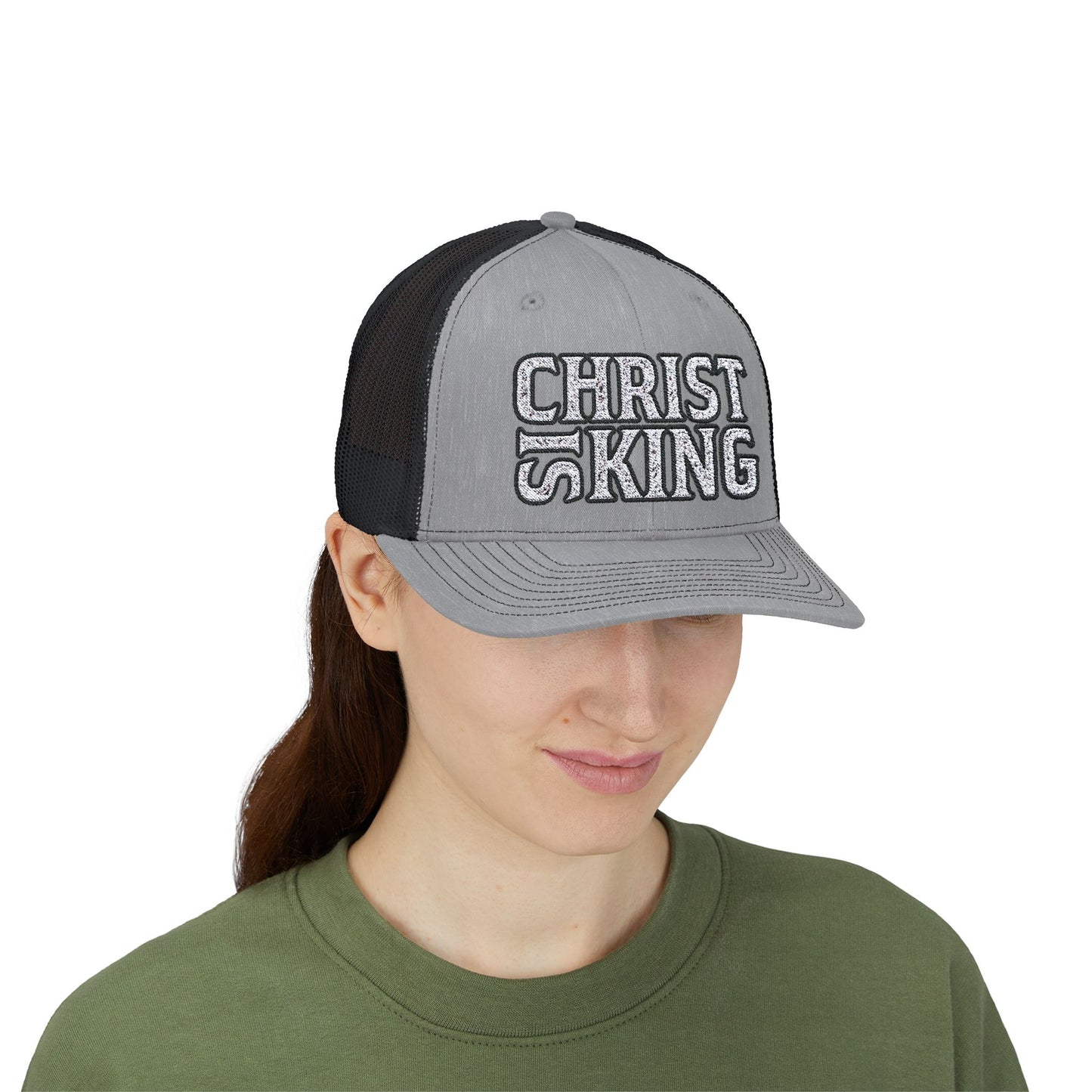 CHRIST IS KING Trucker Printify