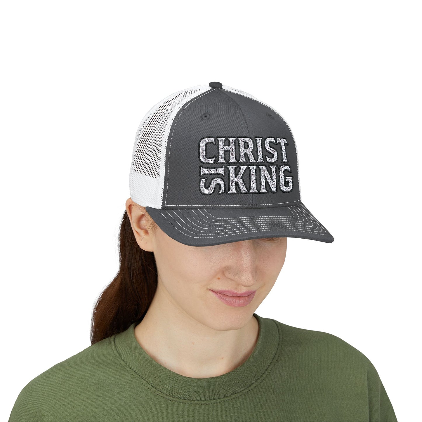 CHRIST IS KING Trucker Printify