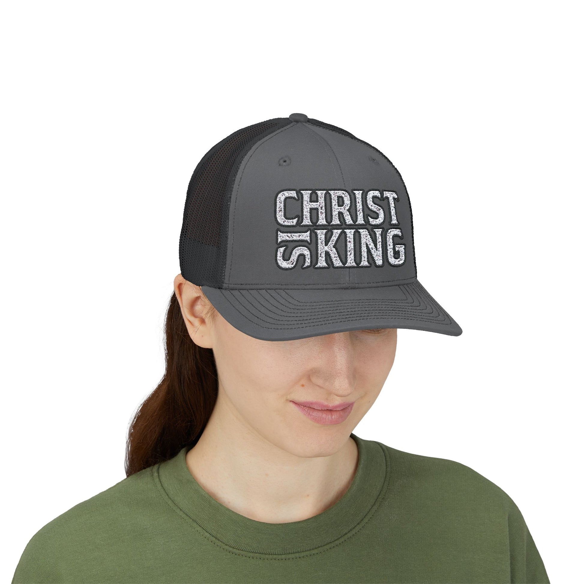 CHRIST IS KING Trucker Printify