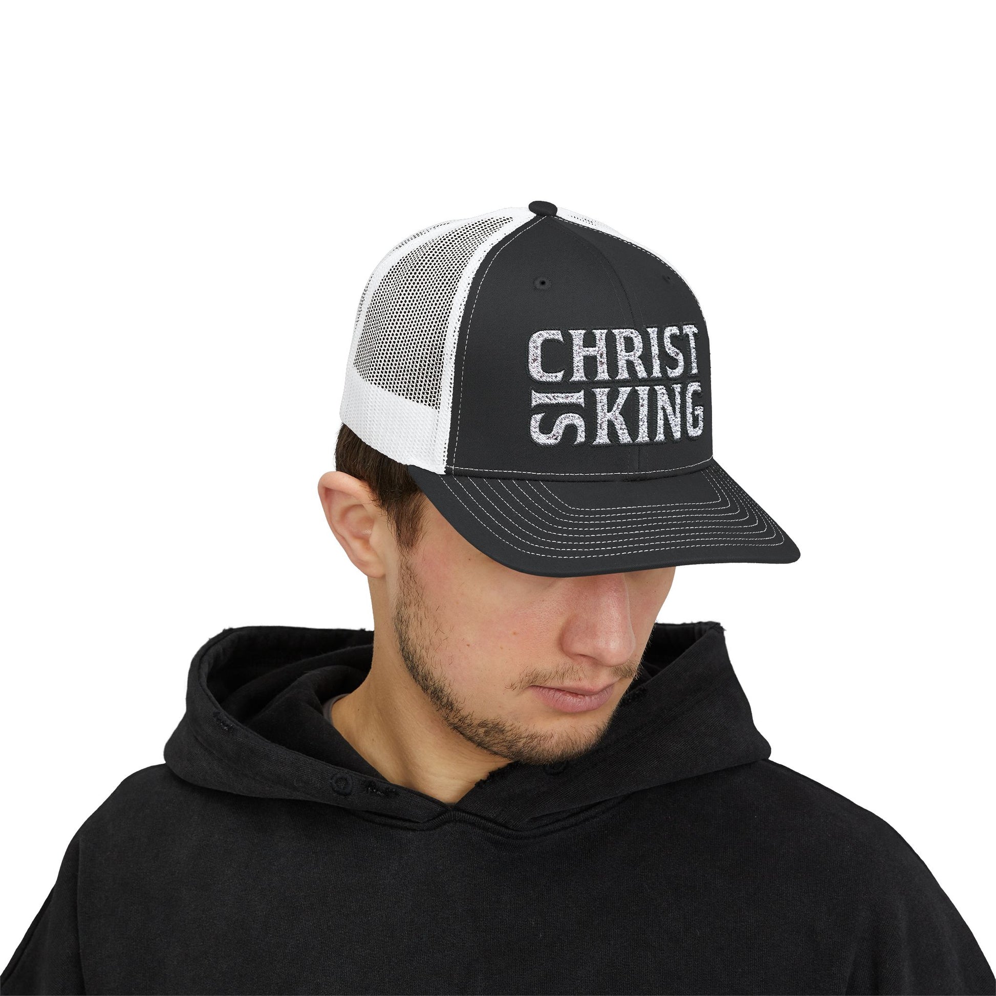 CHRIST IS KING Trucker Printify