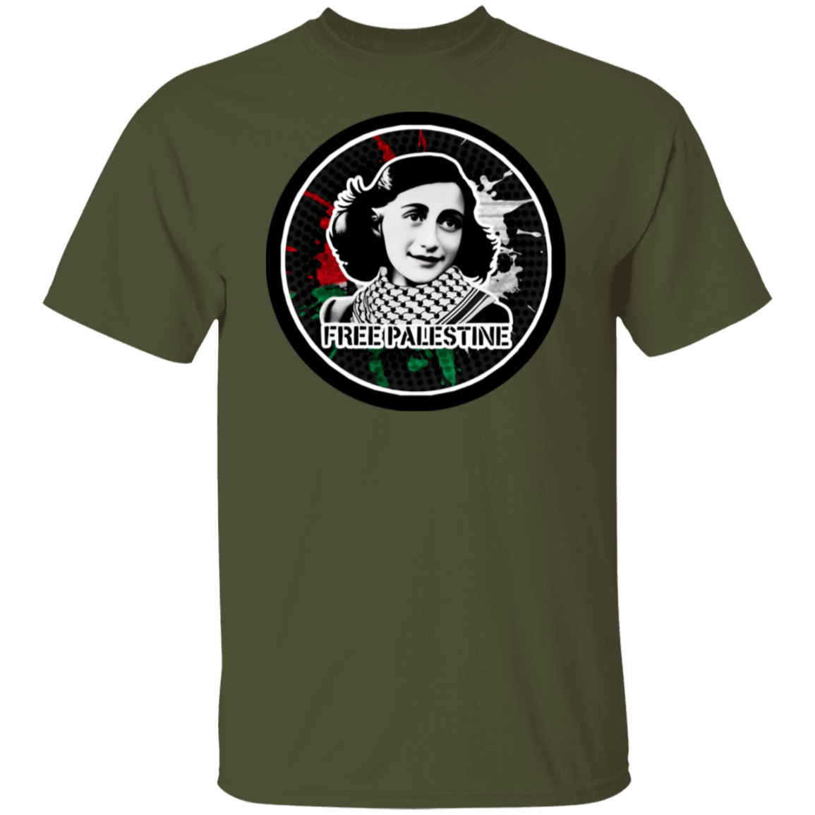 AF FREE PALESTINE G500 5.3 oz. T-Shirt - BAD GOYS CLUB