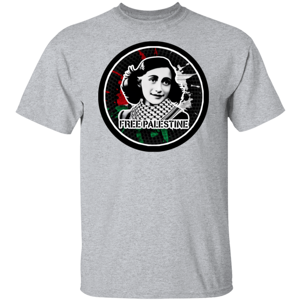 AF FREE PALESTINE G500 5.3 oz. T-Shirt - BAD GOYS CLUB