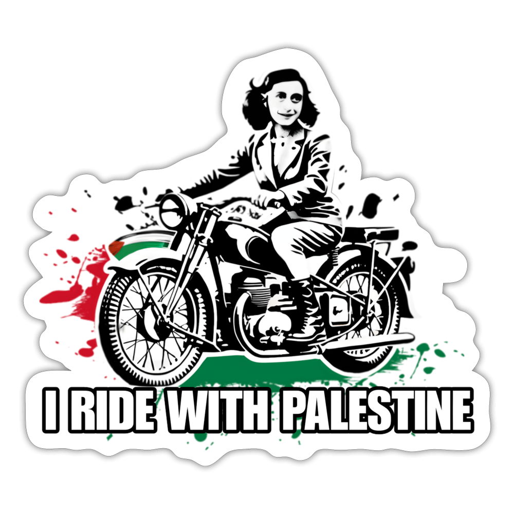 AF RIDE WITH PALESTINE Sticker - BAD GOYS CLUB