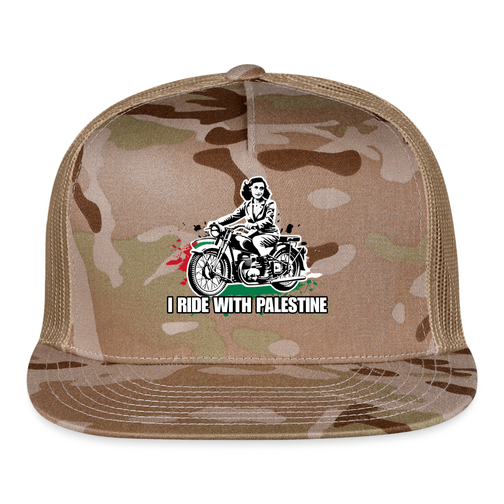 AF RIDE WITH PALESTINE Trucker Hat - BAD GOYS CLUB