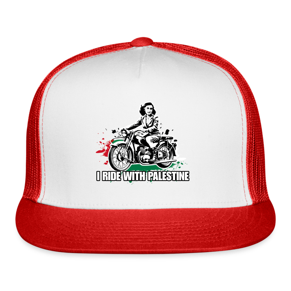 AF RIDE WITH PALESTINE Trucker Hat - BAD GOYS CLUB