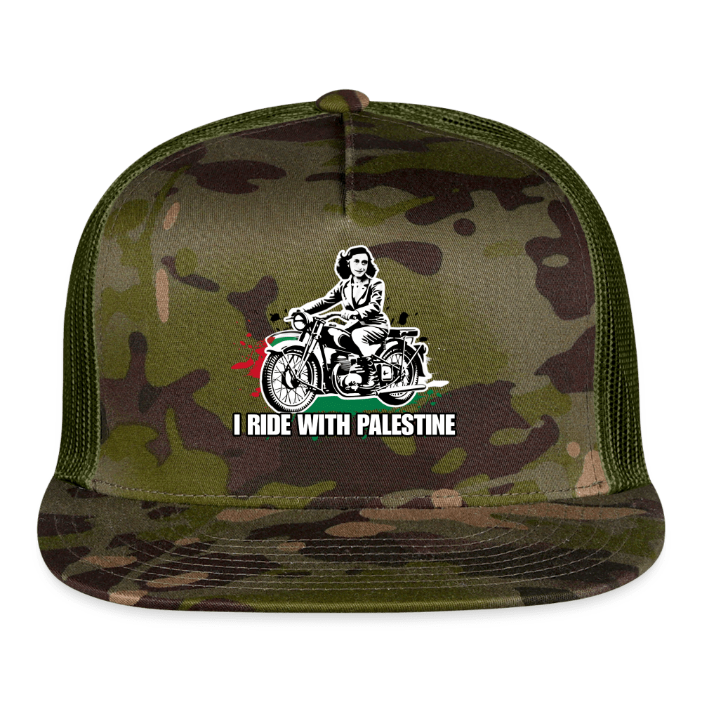 AF RIDE WITH PALESTINE Trucker Hat - BAD GOYS CLUB