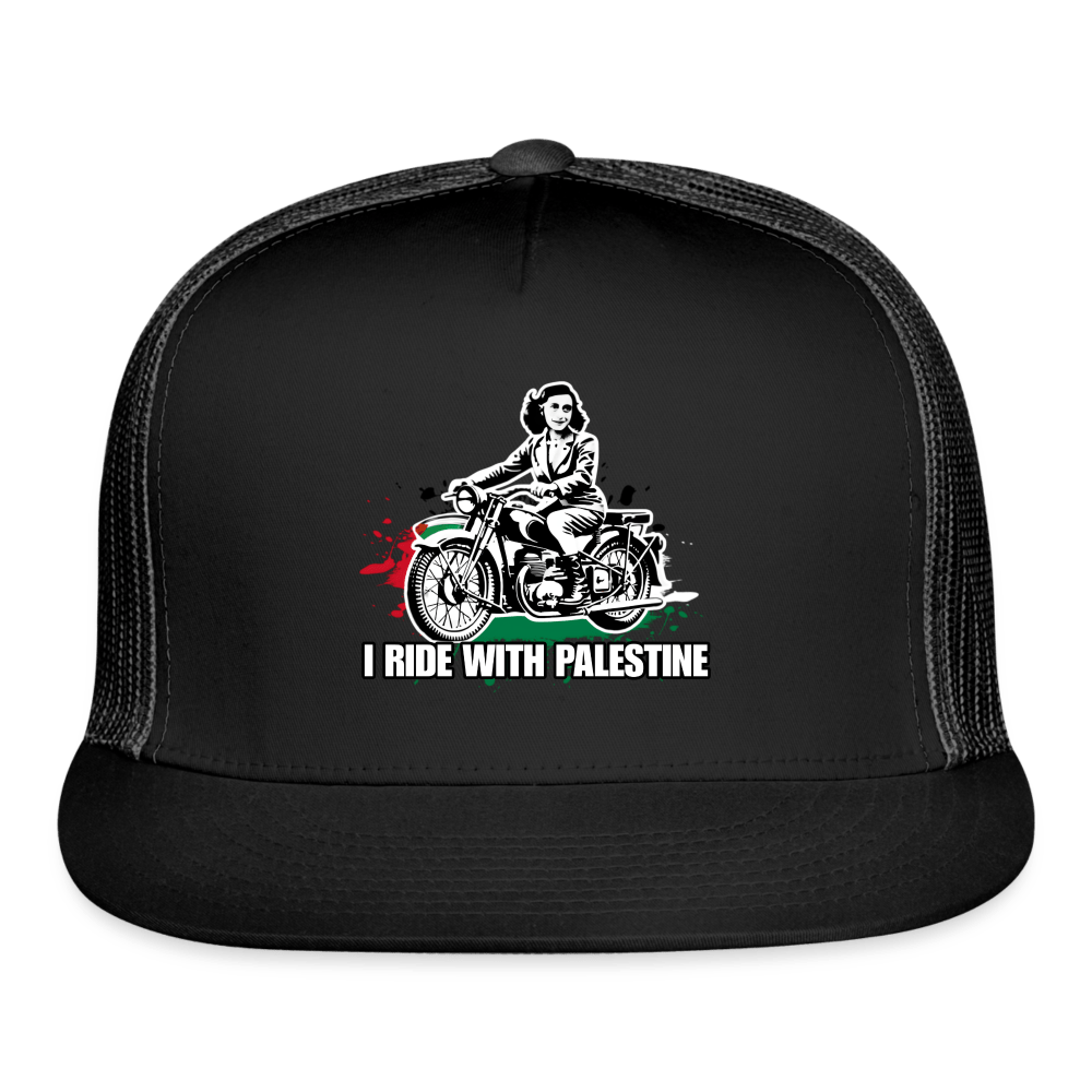 AF RIDE WITH PALESTINE Trucker Hat - BAD GOYS CLUB