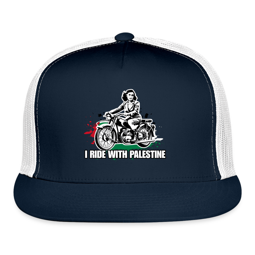 AF RIDE WITH PALESTINE Trucker Hat - BAD GOYS CLUB