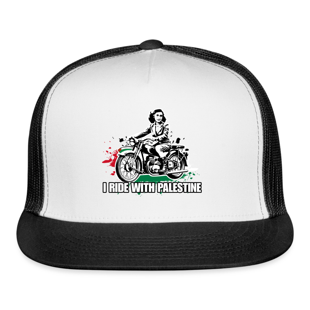 AF RIDE WITH PALESTINE Trucker Hat - BAD GOYS CLUB