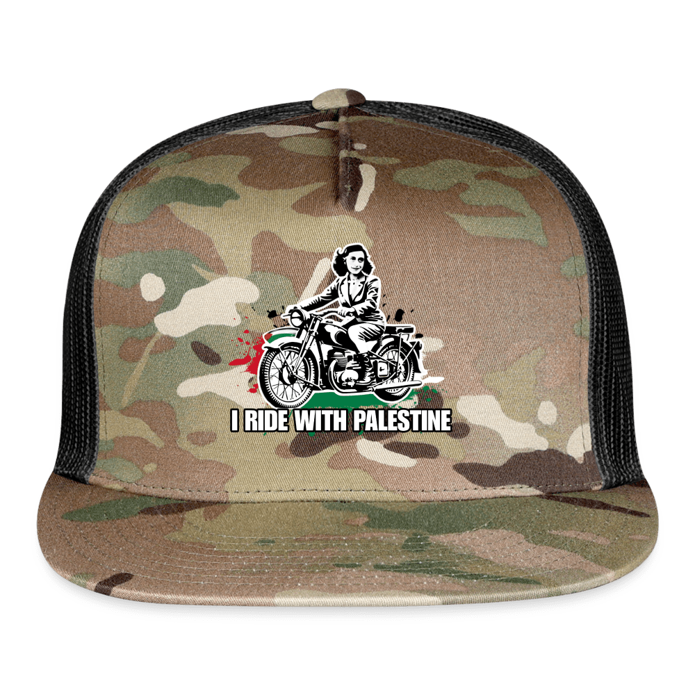 AF RIDE WITH PALESTINE Trucker Hat - BAD GOYS CLUB