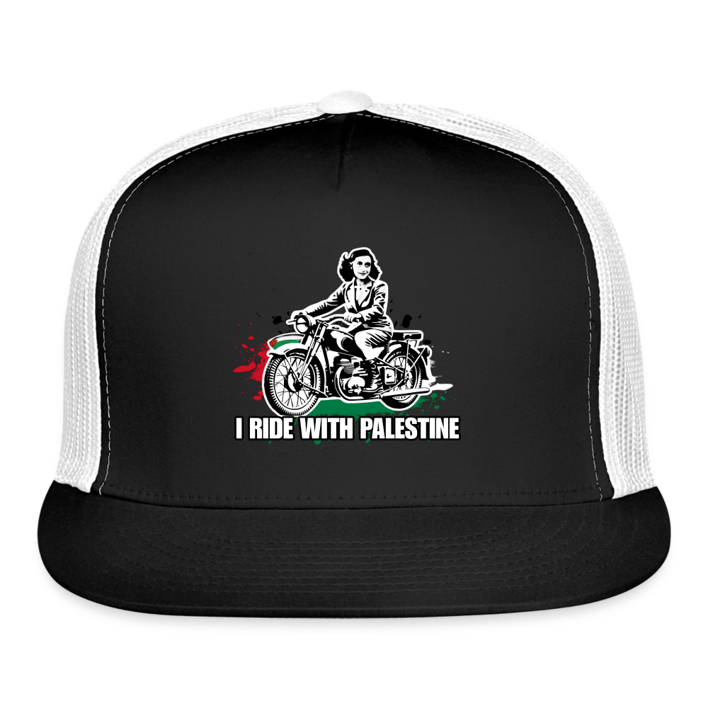 AF RIDE WITH PALESTINE Trucker Hat - BAD GOYS CLUB