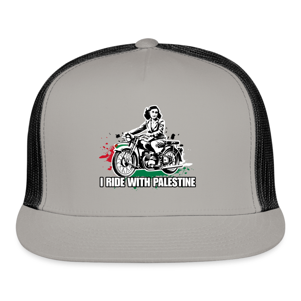 AF RIDE WITH PALESTINE Trucker Hat - BAD GOYS CLUB