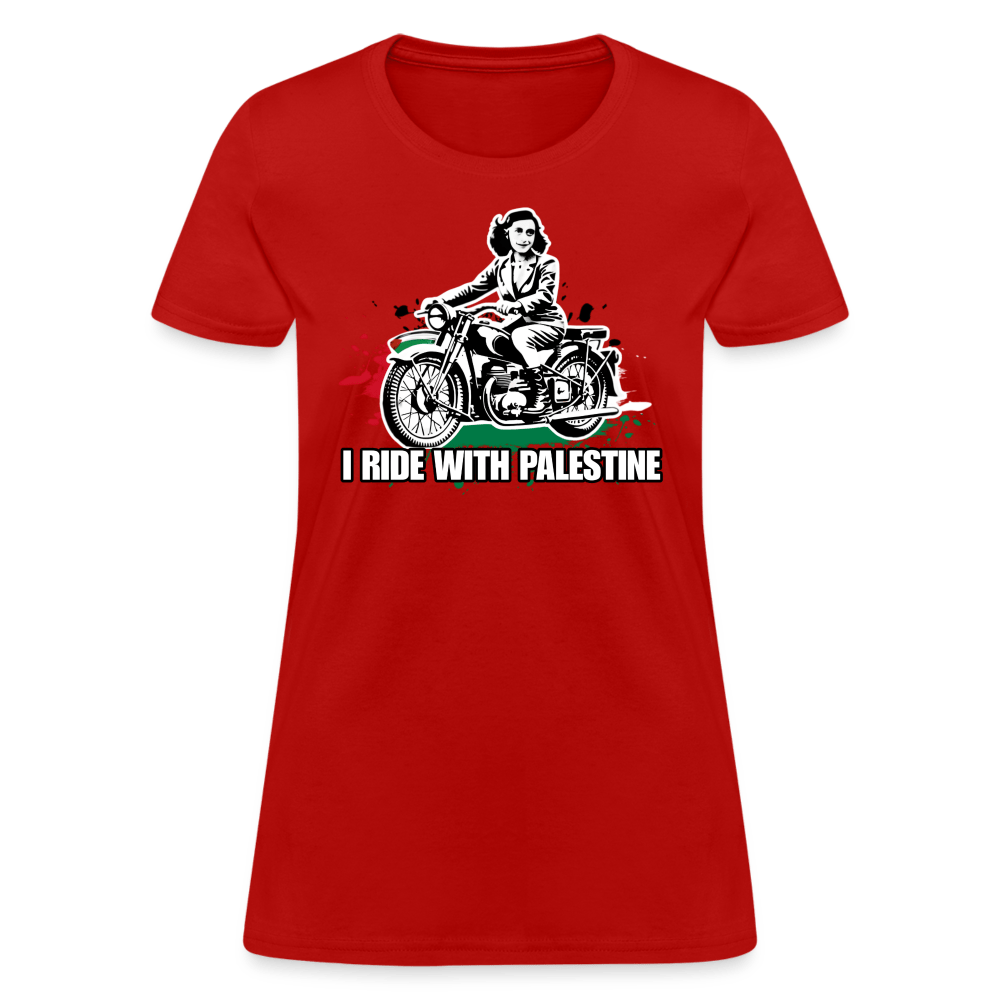 AF RIDE WITH PALESTINE Women’s T-shirt - BAD GOYS CLUB