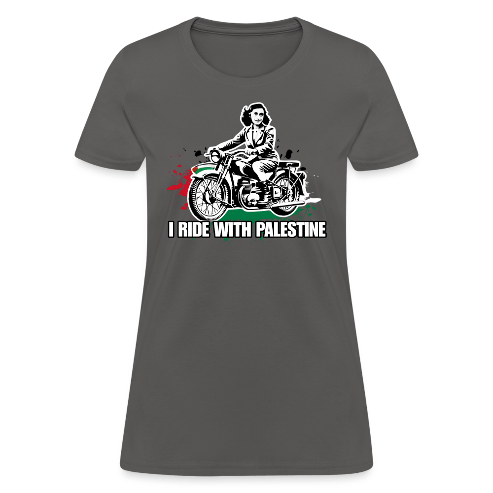 AF RIDE WITH PALESTINE Women’s T-shirt - BAD GOYS CLUB