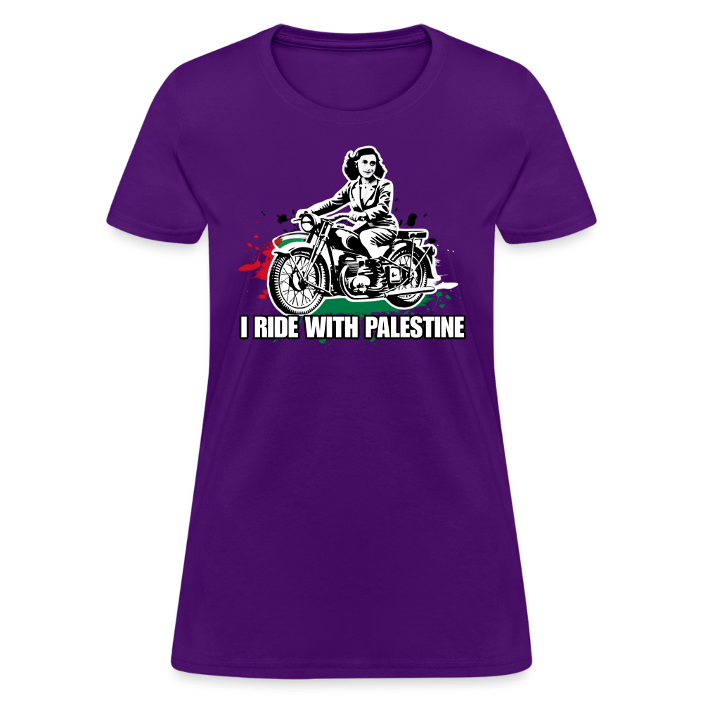 AF RIDE WITH PALESTINE Women’s T-shirt - BAD GOYS CLUB