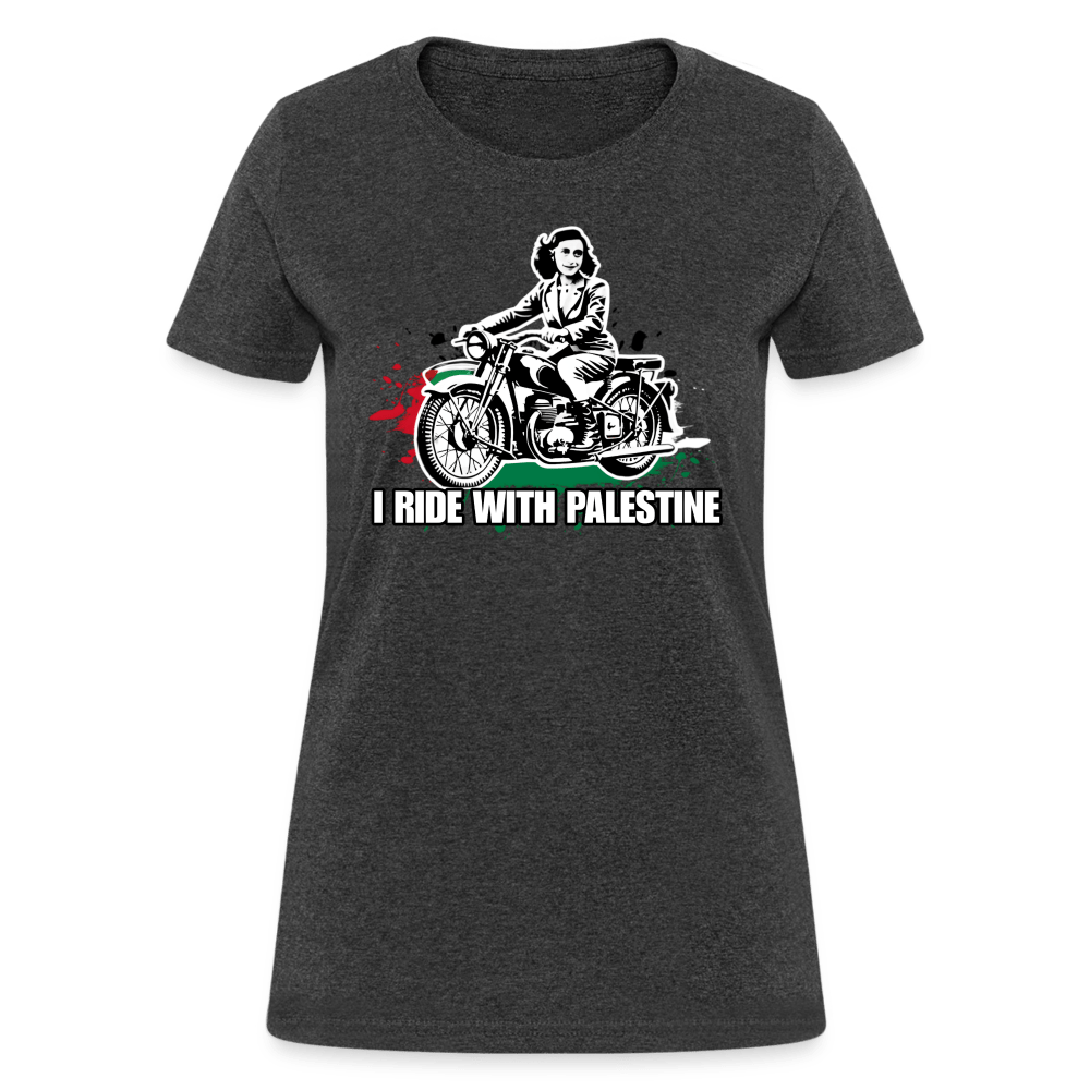 AF RIDE WITH PALESTINE Women’s T-shirt - BAD GOYS CLUB