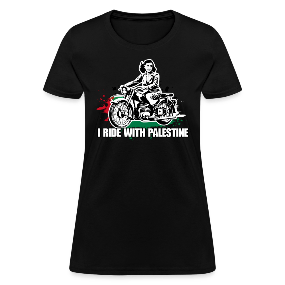 AF RIDE WITH PALESTINE Women’s T-shirt - BAD GOYS CLUB