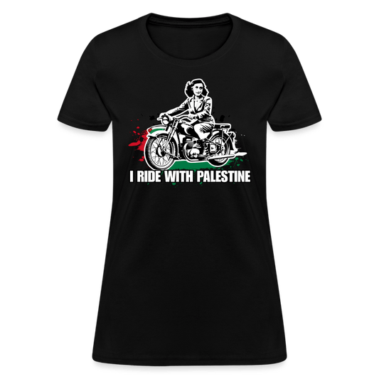 AF RIDE WITH PALESTINE Women’s T-shirt - BAD GOYS CLUB