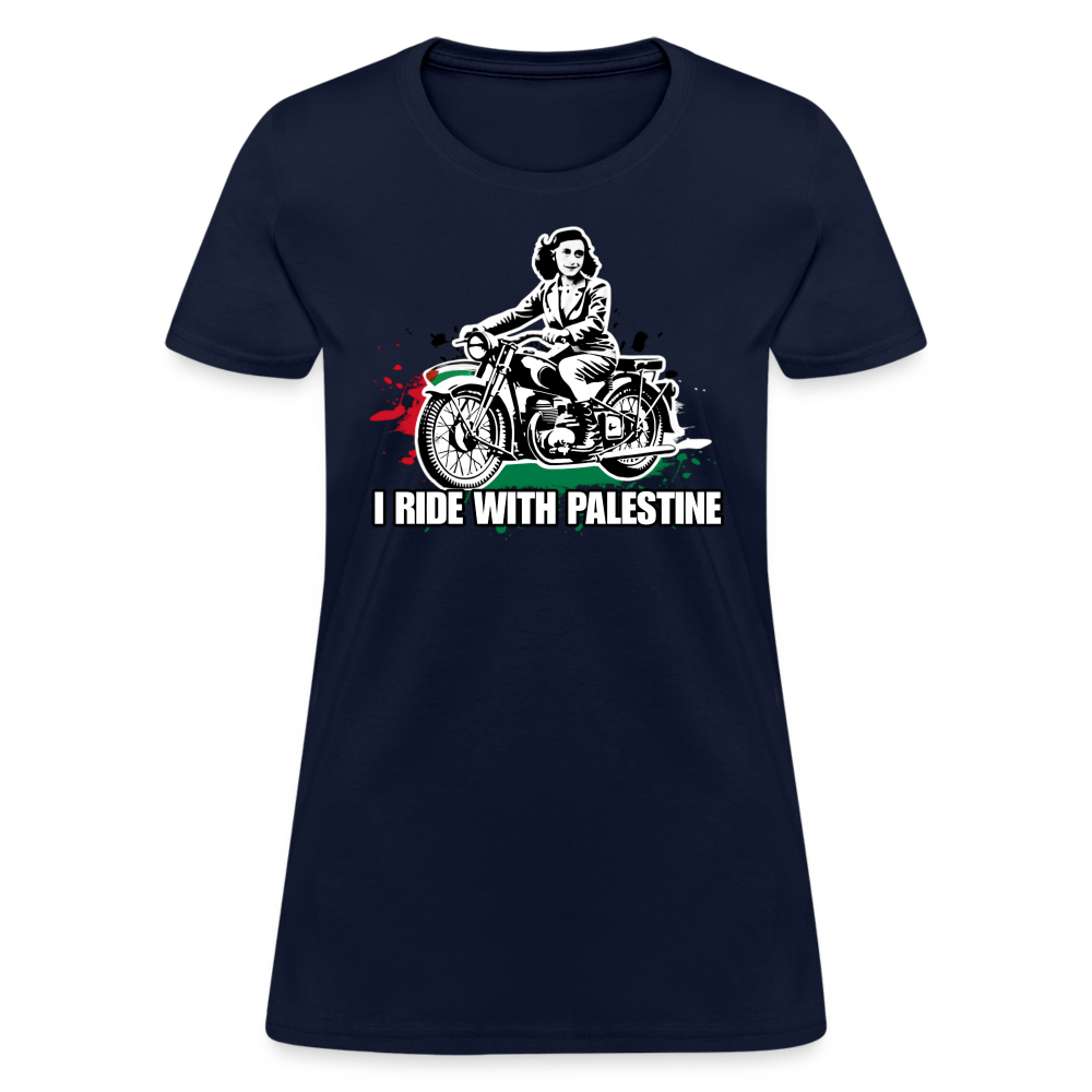 AF RIDE WITH PALESTINE Women’s T-shirt - BAD GOYS CLUB