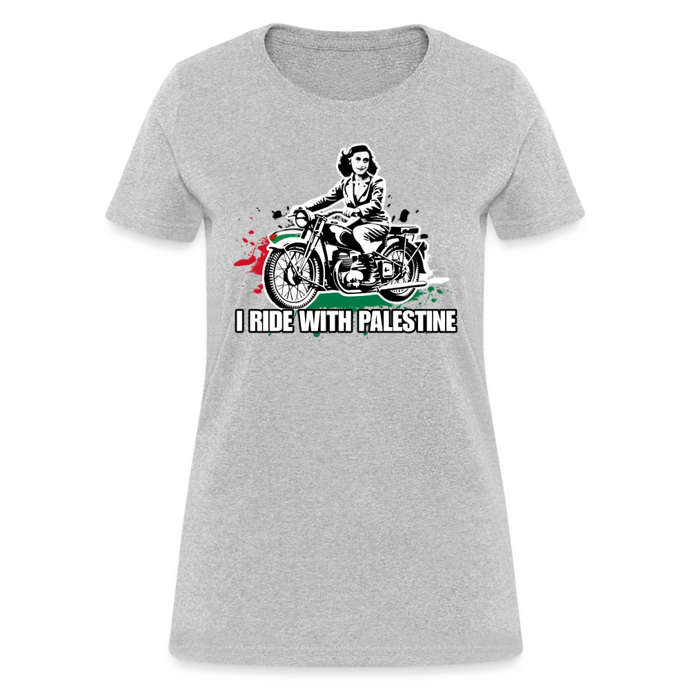 AF RIDE WITH PALESTINE Women’s T-shirt - BAD GOYS CLUB