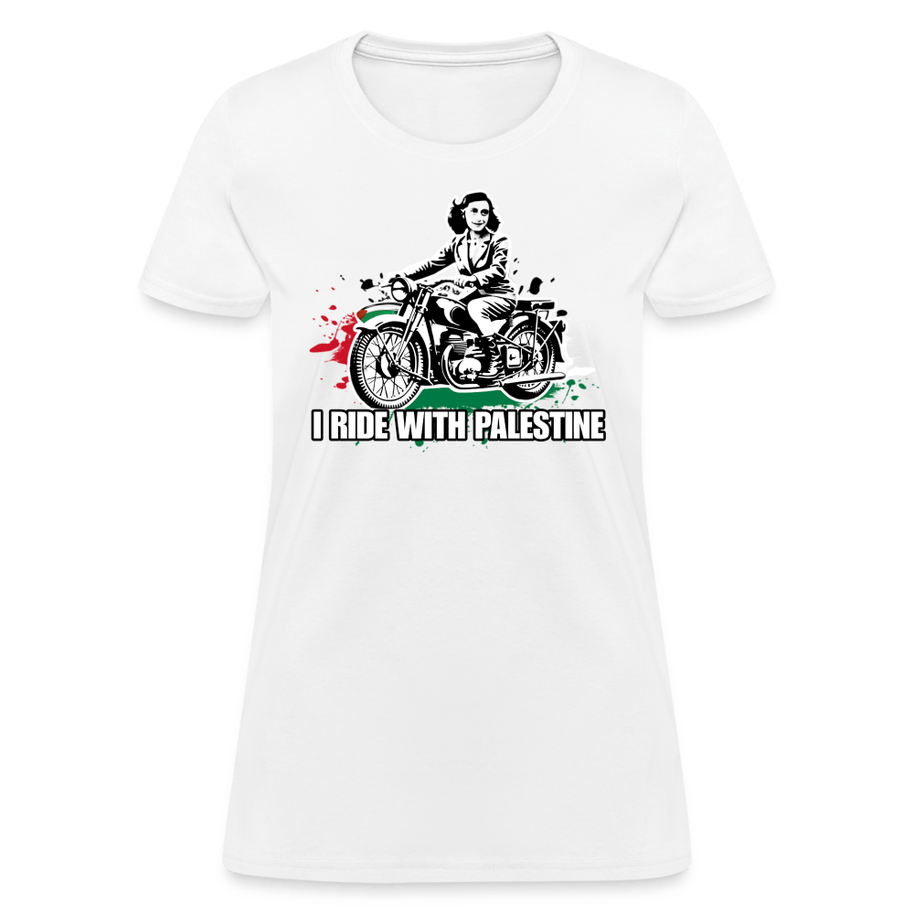 AF RIDE WITH PALESTINE Women’s T-shirt - BAD GOYS CLUB