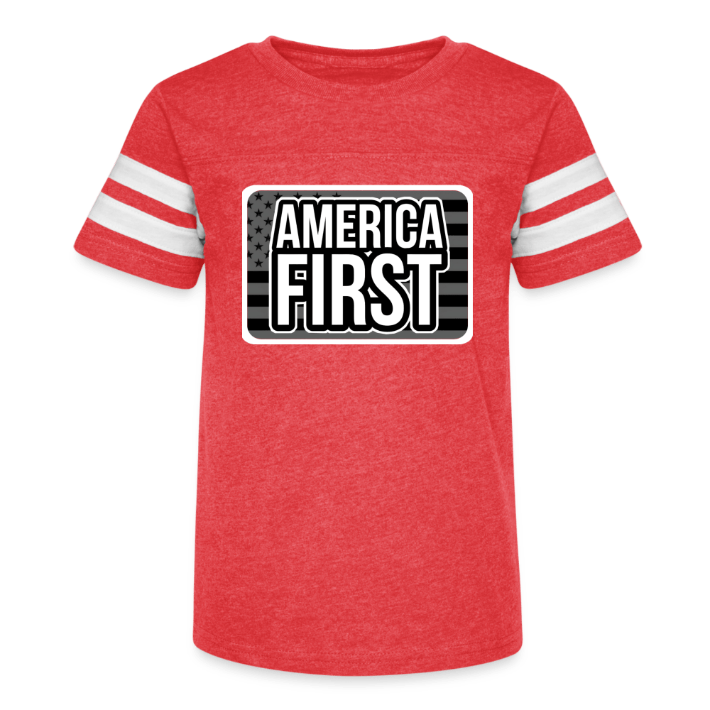 AMERICA FIRST Kids Football T - BAD GOYS CLUB