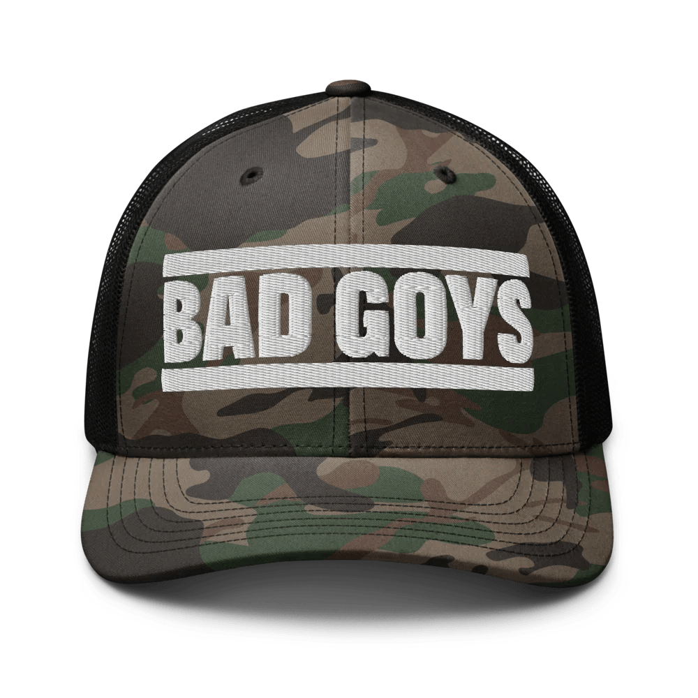 BG4 LIFE Camouflage Trucker Hat - BAD GOYS CLUB