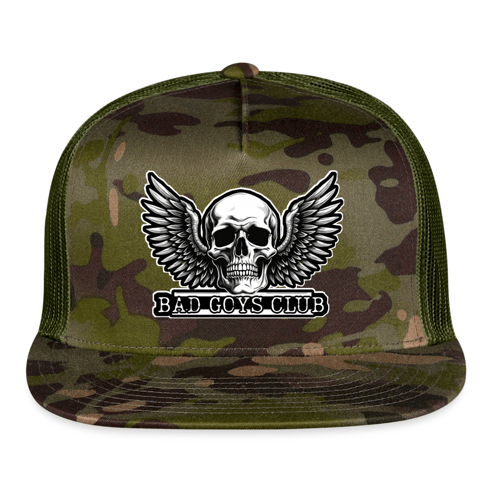 BGC CAMO SKULL Trucker Hat - BAD GOYS CLUB