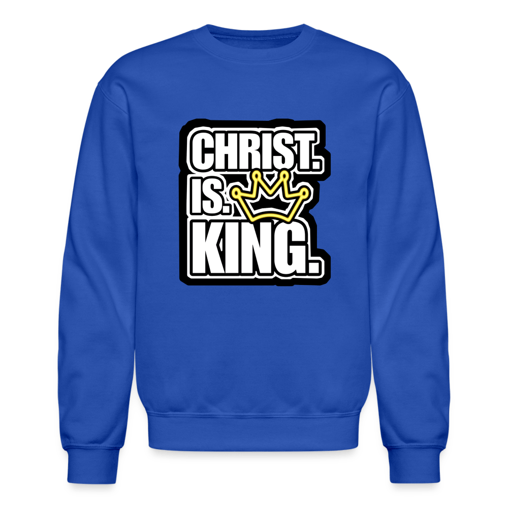 CHRIST IS KING CROWN Crewneck Sweatshirt - BAD GOYS CLUB