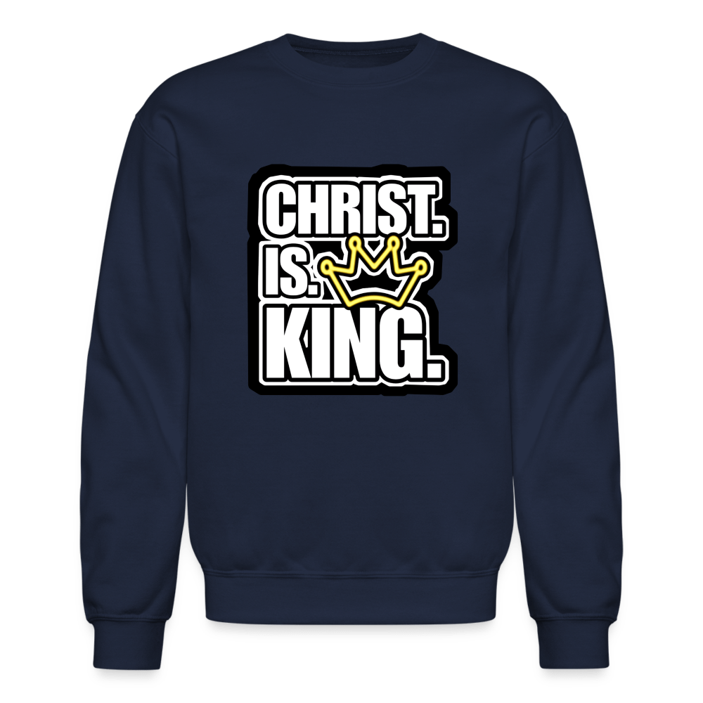 CHRIST IS KING CROWN Crewneck Sweatshirt - BAD GOYS CLUB