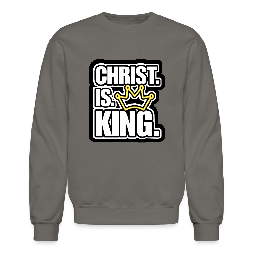 CHRIST IS KING CROWN Crewneck Sweatshirt - BAD GOYS CLUB