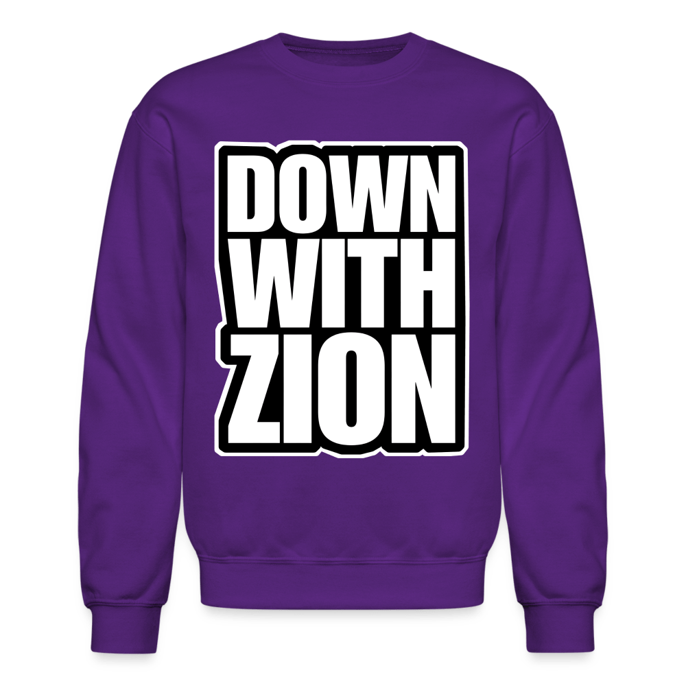 DOWN WITH ZION Crewneck Sweatshirt - BAD GOYS CLUB