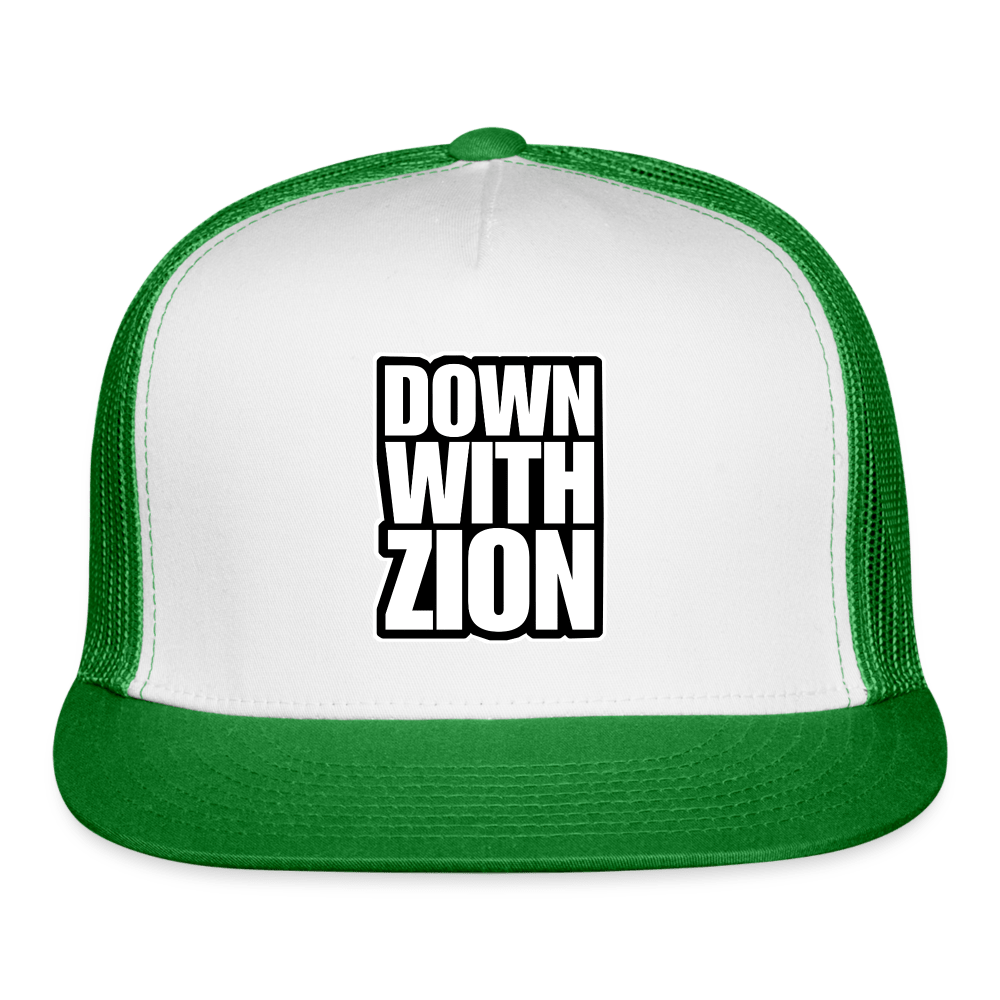 DOWN WITH ZION Trucker Hat - BAD GOYS CLUB