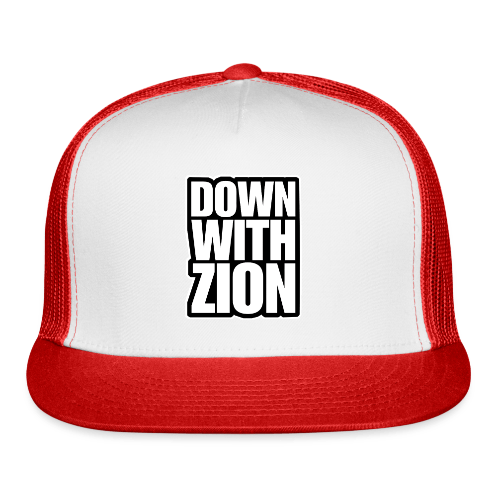 DOWN WITH ZION Trucker Hat - BAD GOYS CLUB