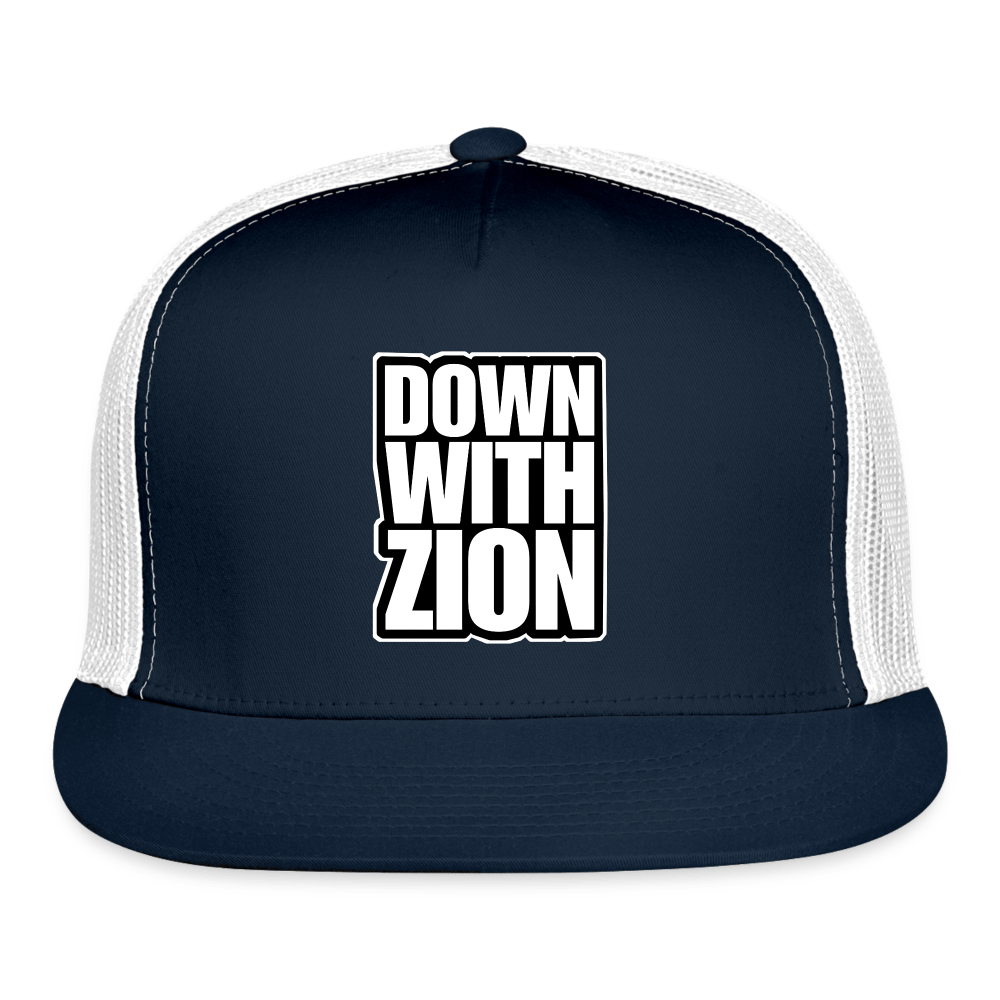 DOWN WITH ZION Trucker Hat - BAD GOYS CLUB