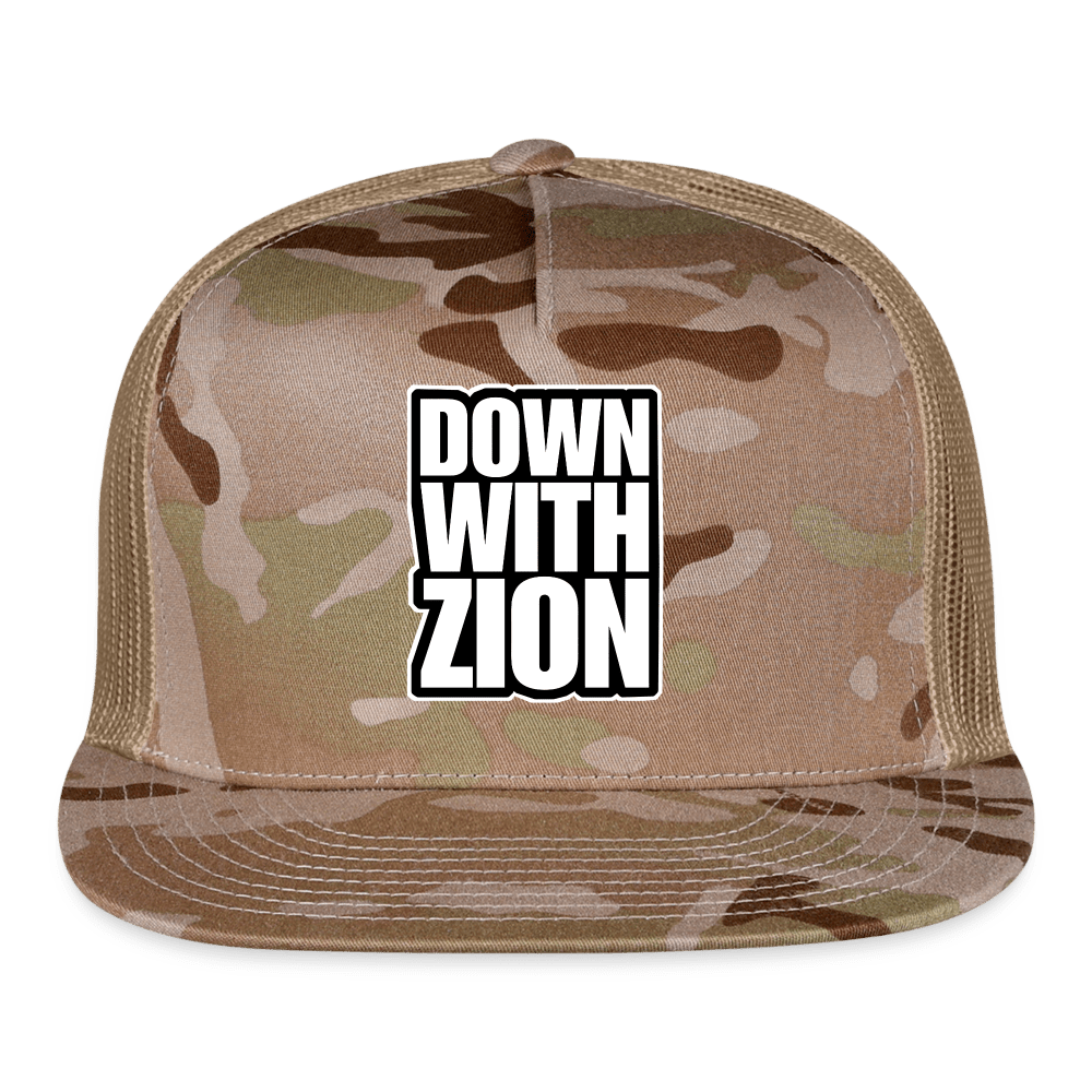 DOWN WITH ZION Trucker Hat - BAD GOYS CLUB