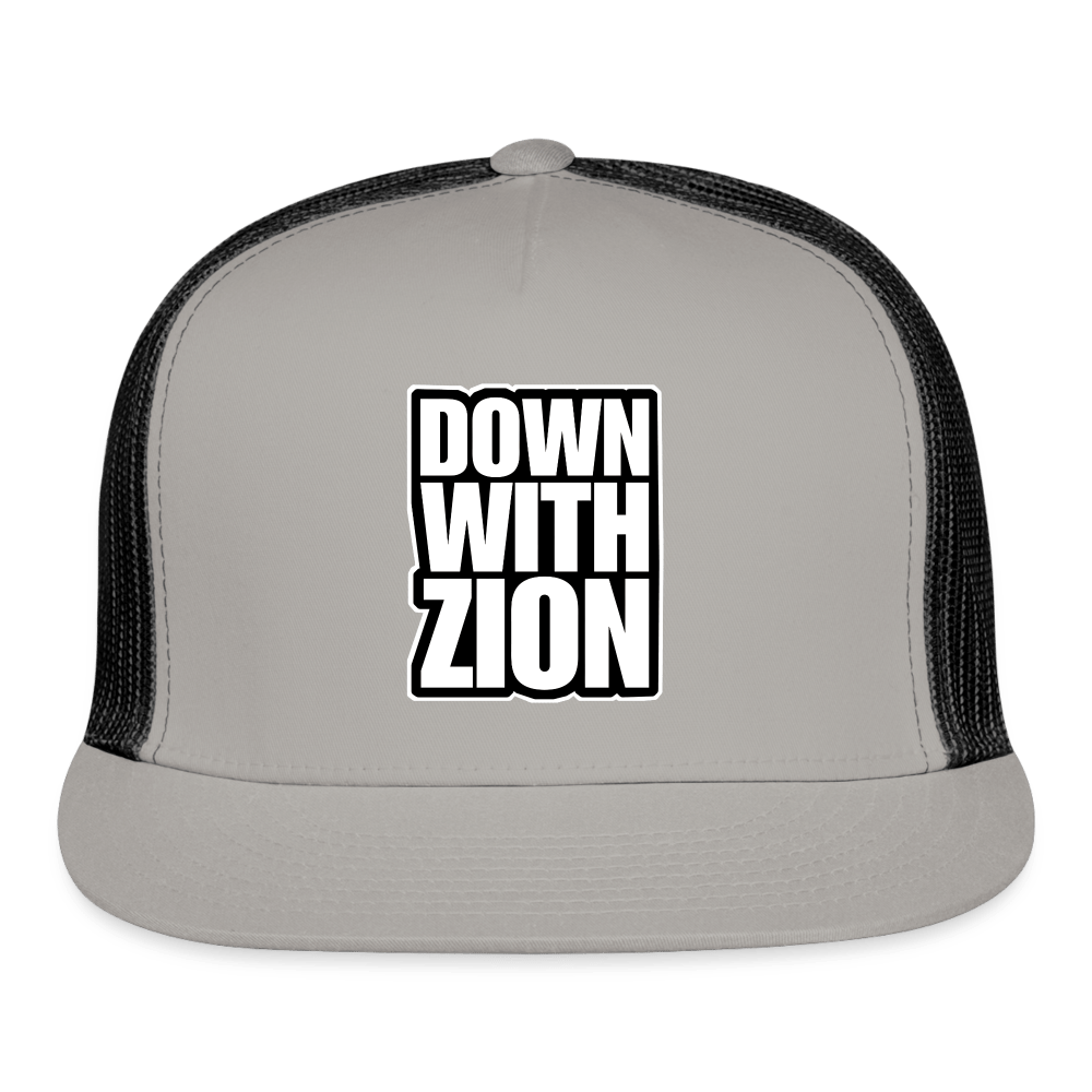 DOWN WITH ZION Trucker Hat - BAD GOYS CLUB