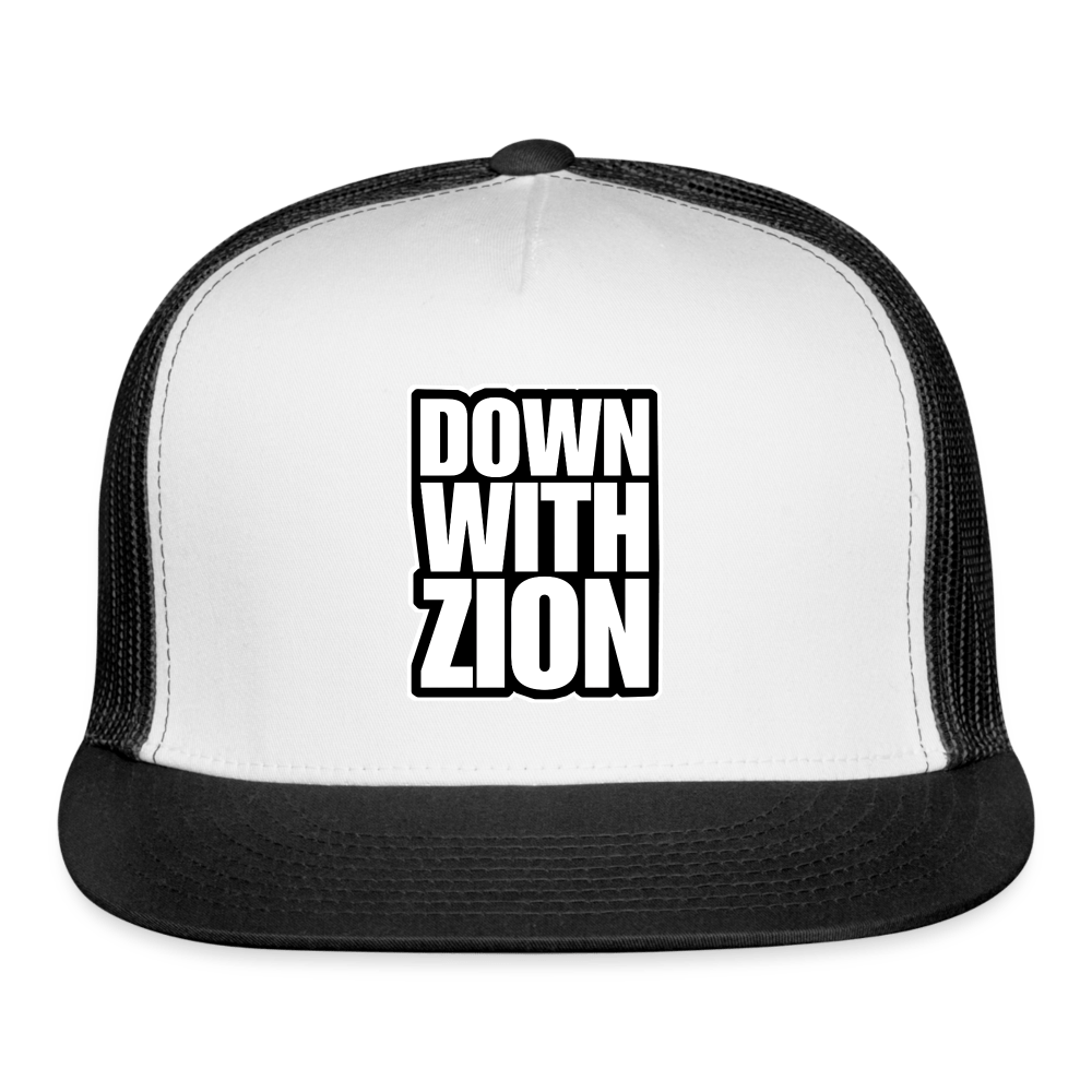 DOWN WITH ZION Trucker Hat - BAD GOYS CLUB