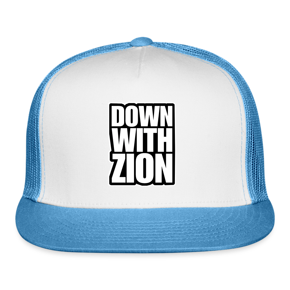 DOWN WITH ZION Trucker Hat - BAD GOYS CLUB