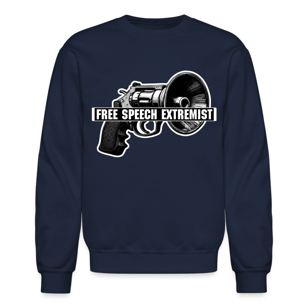 FREE SPEECH BULLHORN Crewneck Sweatshirt - BAD GOYS CLUB