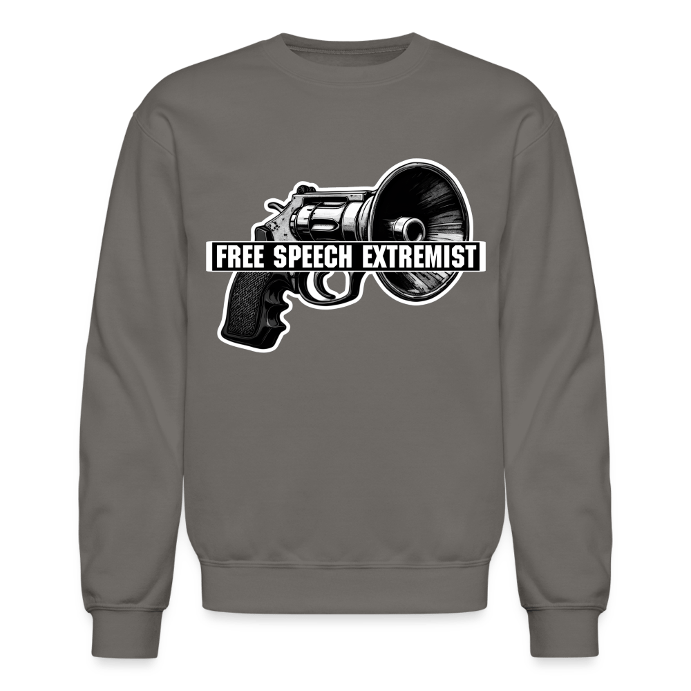 FREE SPEECH BULLHORN Crewneck Sweatshirt - BAD GOYS CLUB