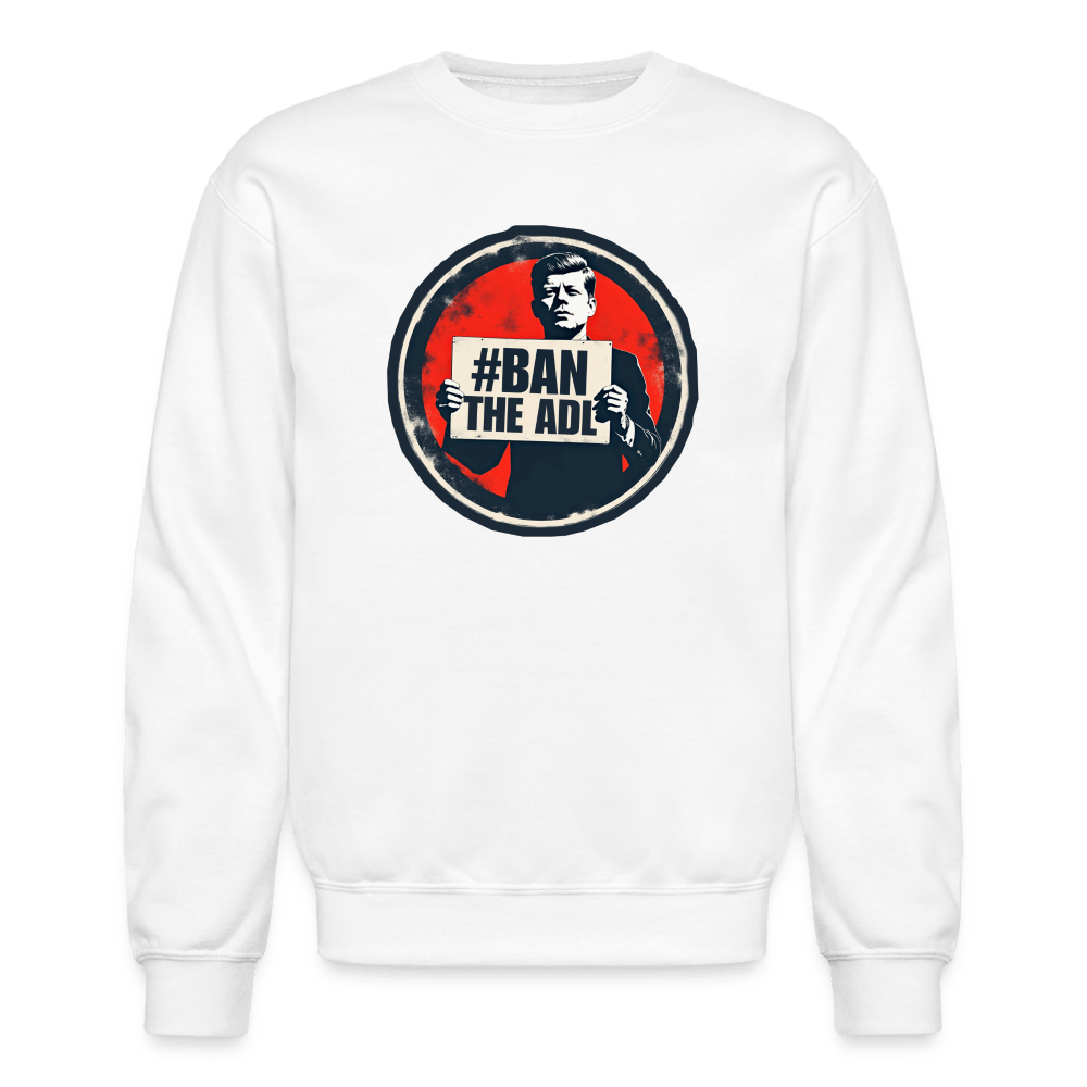 JFK #BAN THE ADL Crewneck Sweatshirt - BAD GOYS CLUB