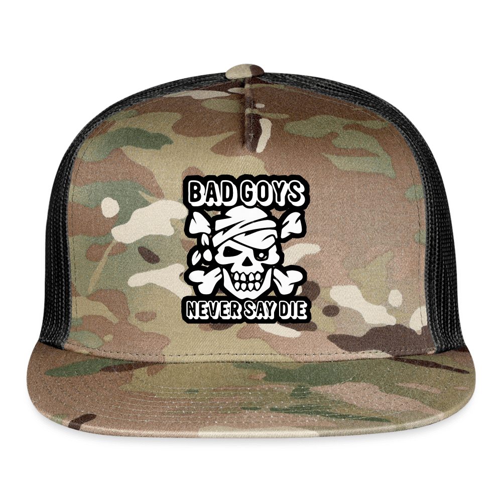 NEVER SAY DIE Trucker Hat - BAD GOYS CLUB